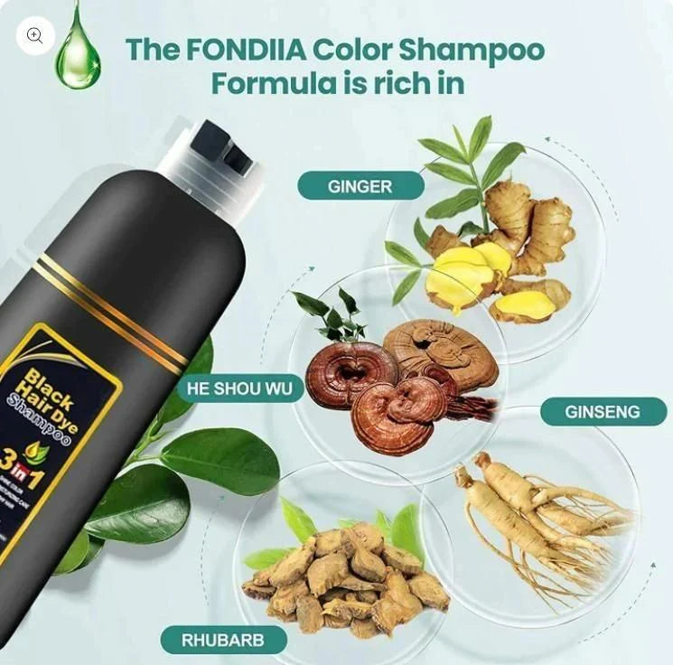 3-in-1 Natural Black Hair Shampoo (Buy 1 Get 1 Free)